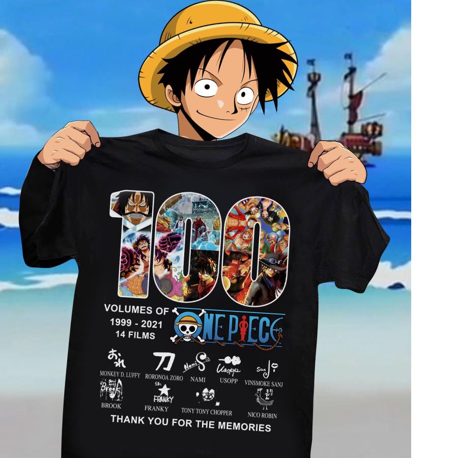 100 volumes of 1999 2021 One Piece thank you for the memories s unisex, hoodie, sweatshirt 100 volumes of 1999 2021 One Piece thank you for the memories s unisex, hoodie, sweatshirt