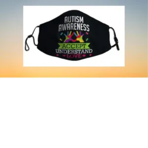 Accept Understand Love Differences Autism Awareness Day Face Mask
