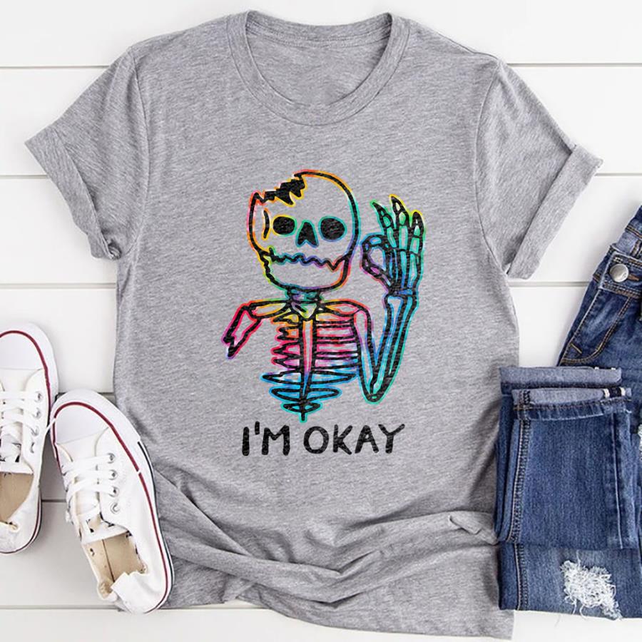 Broken Skeleton I_m Okay Funny Halloween Horror Gifts T-Shirt unisex, hoodie, sweatshirt Broken Skeleton I_m Okay Funny Halloween Horror Gifts T-Shirt unisex, hoodie, sweatshirt