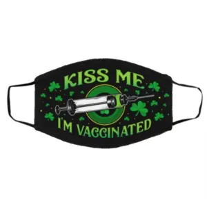 Kiss me I_m vaccinated face mask