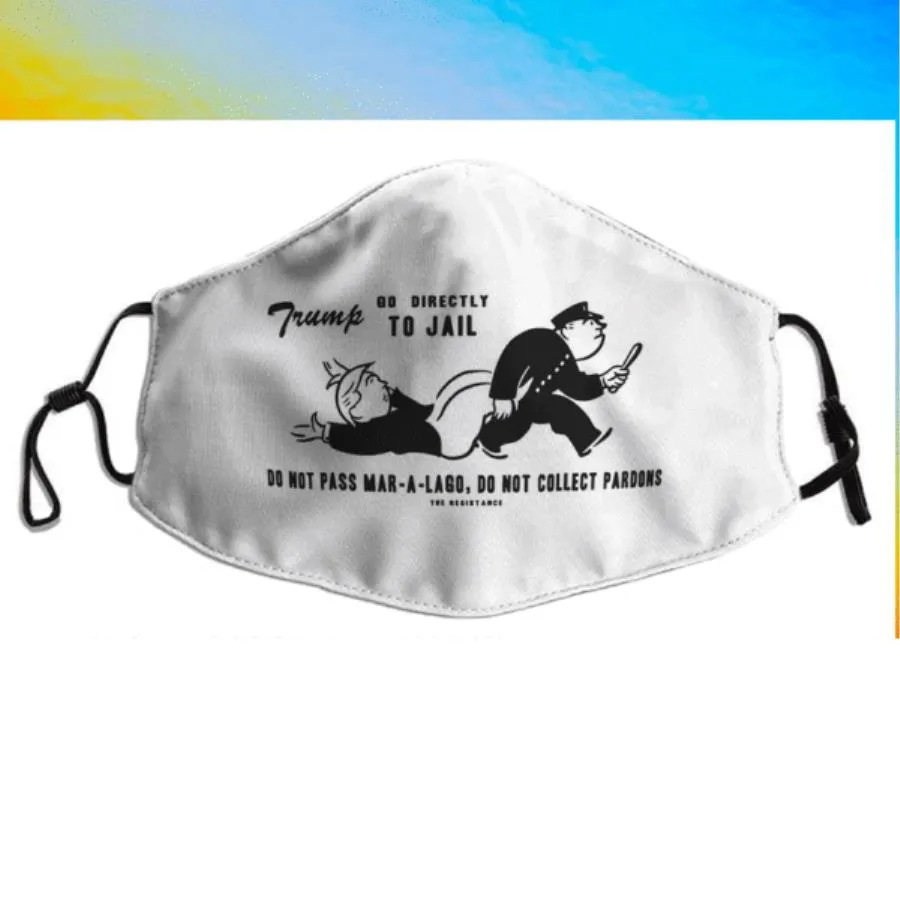 Lock Him Up Jail Trump 2021 Face Mask