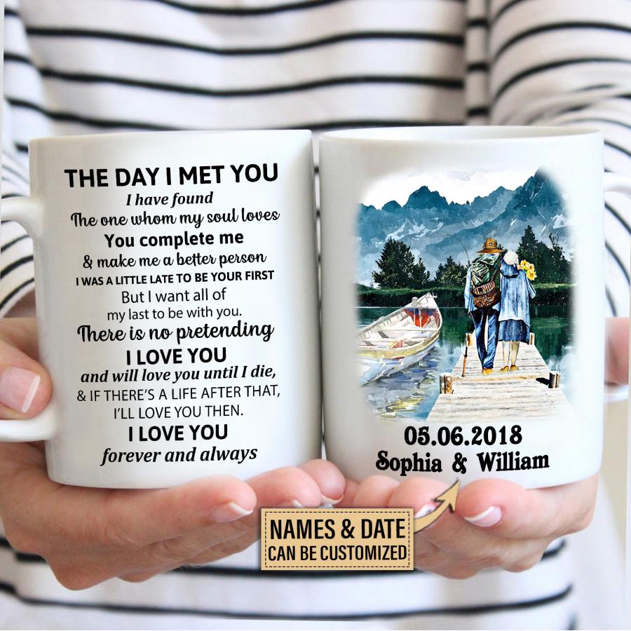 Personalized Fishing Couple The Day I Met You Coffee Mug unisex, hoodie, sweatshirt