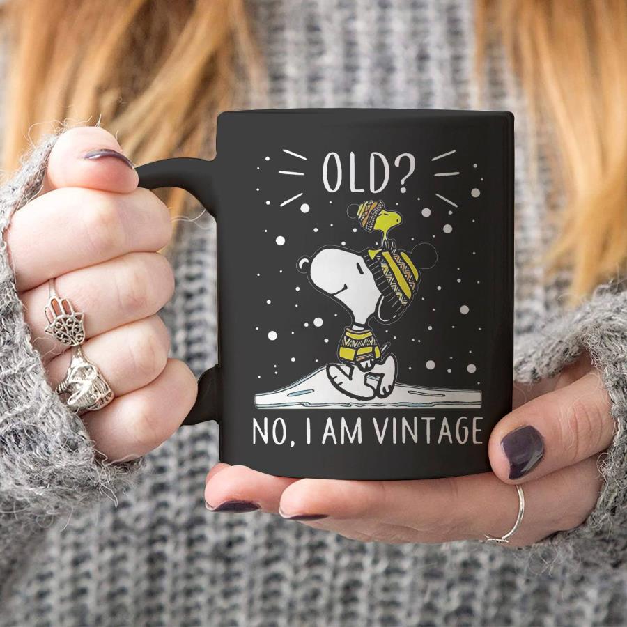 Snoopy Old No I am vintage Coffee Mug unisex, hoodie, sweatshirt