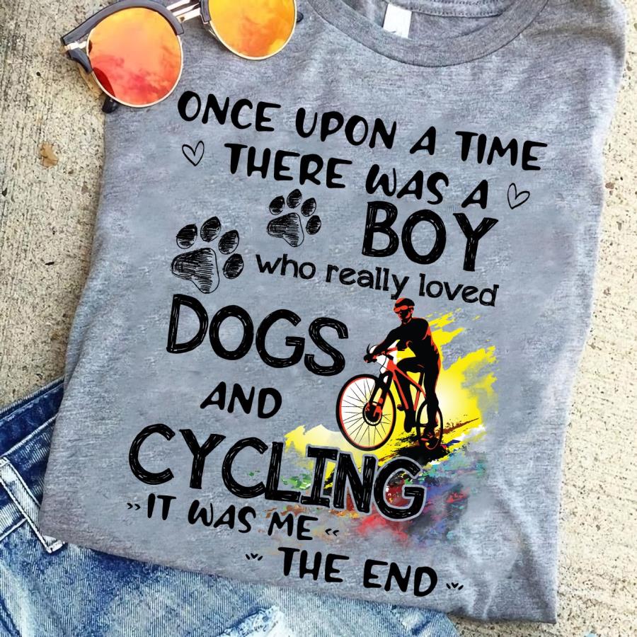 Boy dogs and cycling it was me the end s unisex, hoodie, sweatshirt