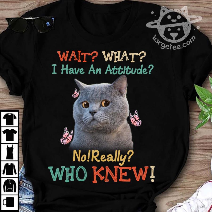 Cat I have an attitude no really who knew s unisex, hoodie, sweatshirt