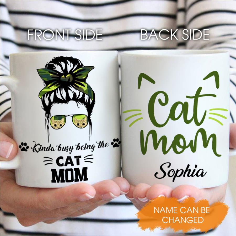 Cat Mom For Cat Lovers Personalized Coffee Mug unisex, hoodie, sweatshirt