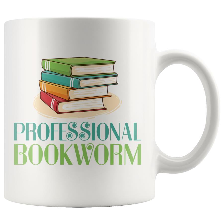 Professional bookworm coffee lover personalized mug