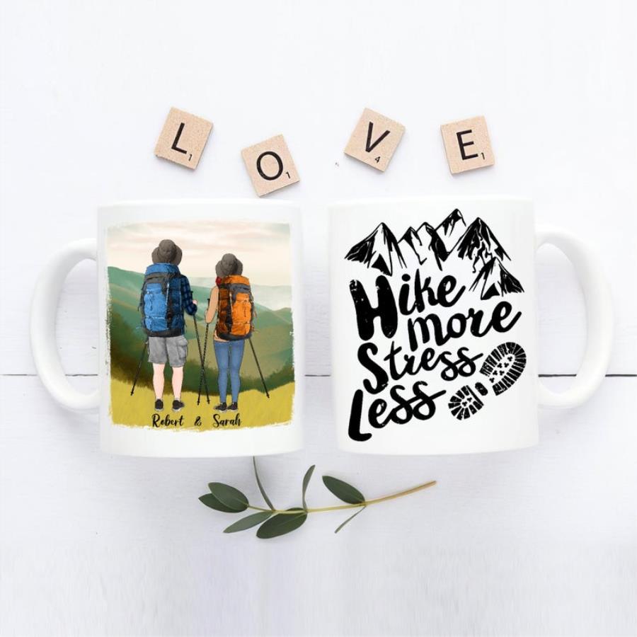 Hike More Stress Less Mug, HIking Mug, Valentine Mug For Him, Valentine Mug For Her, Hiking Lover Mug unisex, hoodie, sweatshirt Hike More Stress Less Mug, HIking Mug, Valentine Mug For Him, Valentine Mug For Her, Hiking Lover Mug unisex, hoodie, sweatshirt