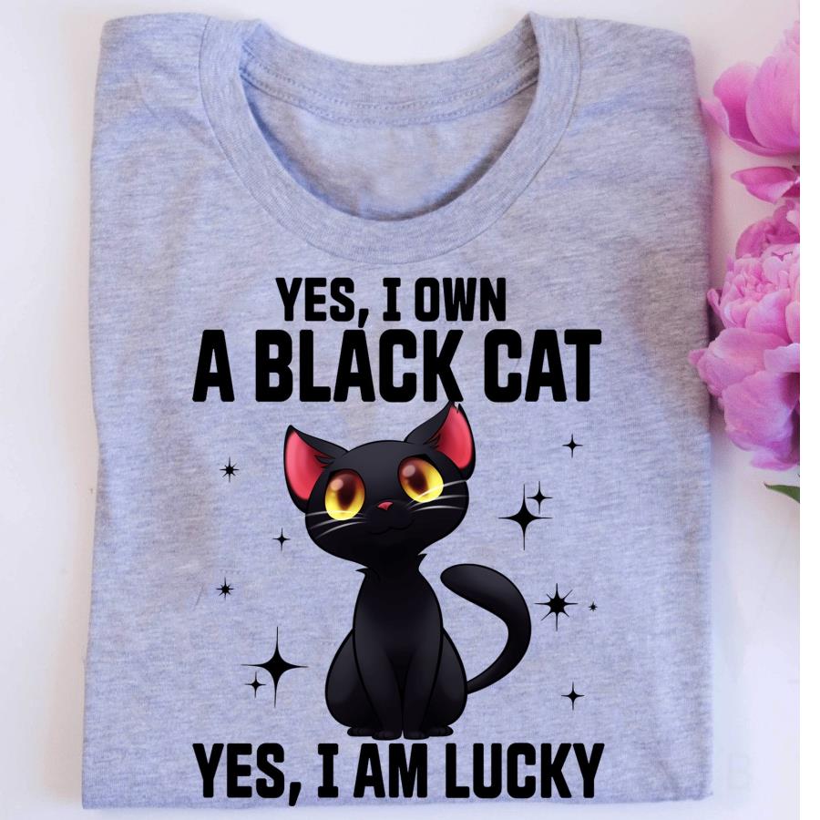 A black cats lucky gift for lover cat s unisex, hoodie, sweatshirt