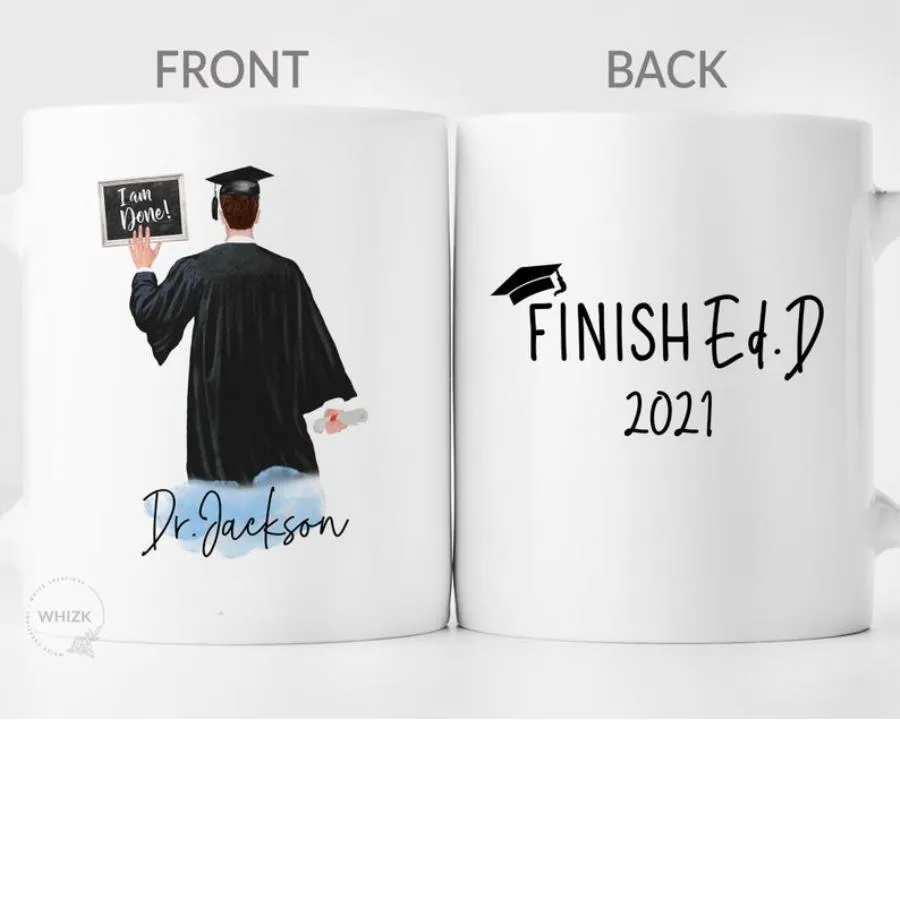 Doctorate Doctor Of Education 2021 Personalized Finished.d Graduate Cup Mug