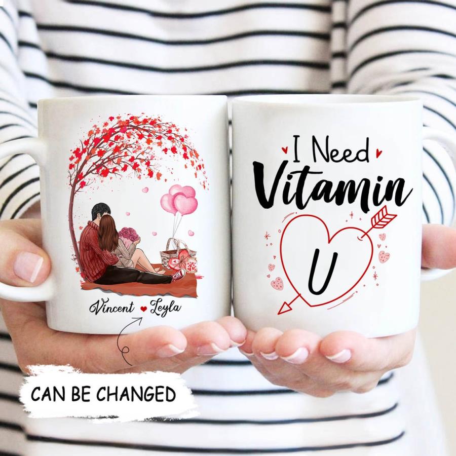 I Need Vitamin U Mug, Valentines Day Mug, Personalized Couple Mug unisex, hoodie, sweatshirt