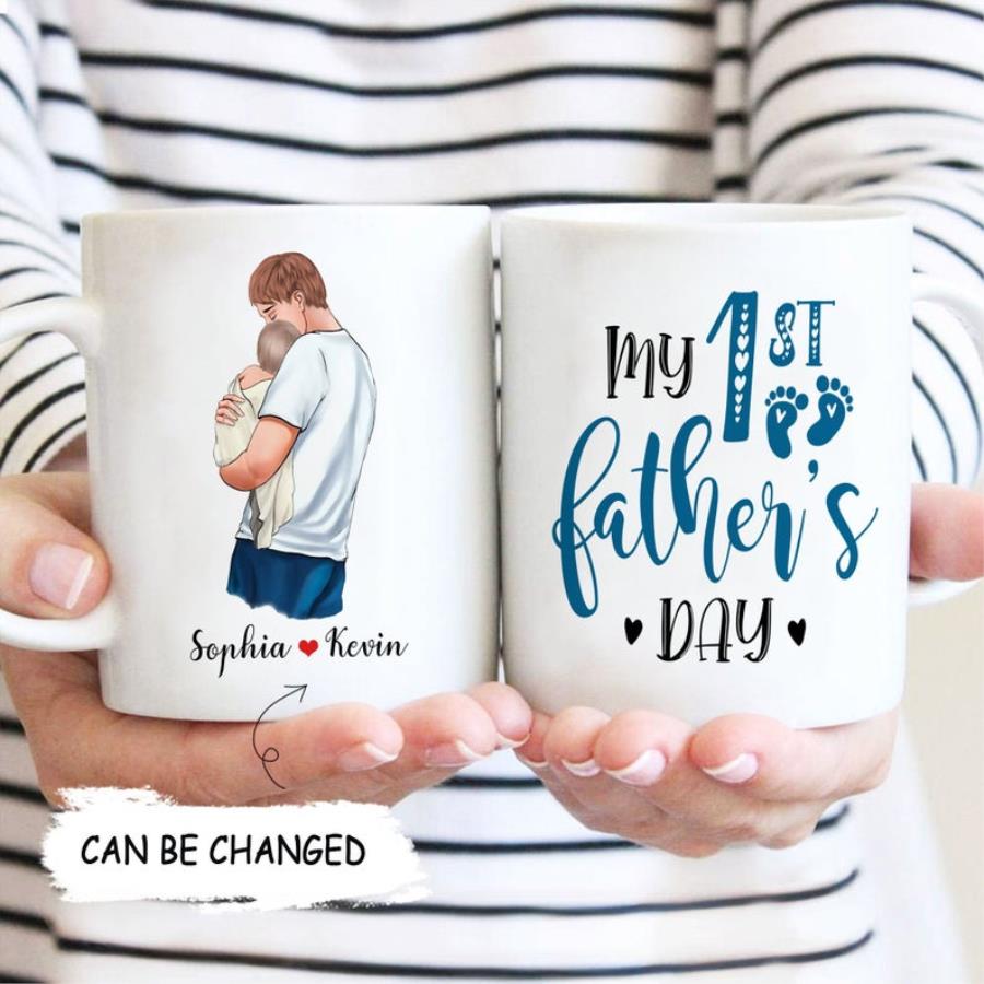 My First Father_s Day Mug, 1st Father_s Day Mug, Personalized Mug For Dad unisex, hoodie, sweatshirt
