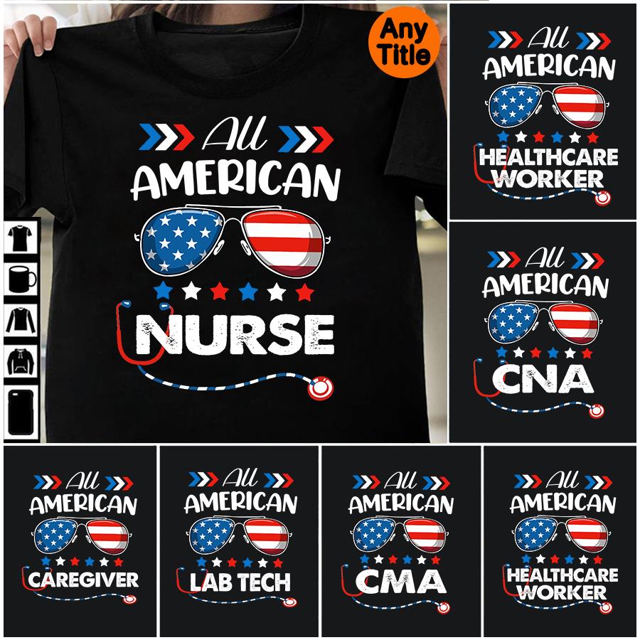 All american glasses nurse 4th of July shirt, independence day shirt, American flag s unisex, hoodie, sweatshirt