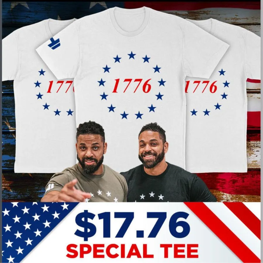 Hodgetwins 1776 4th of July shirt, American flag shirt, independence day shirt