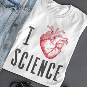 I love science shirt, Heart science shirt, Science Gift shirt