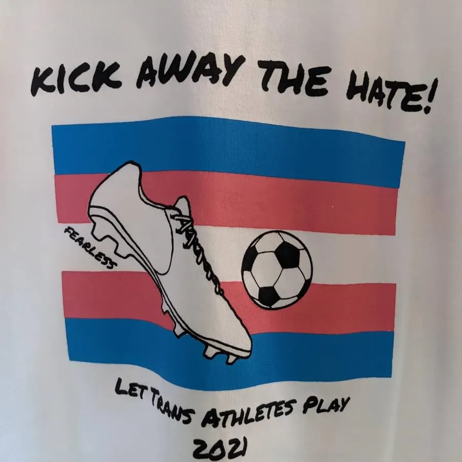 Kick away the hate let trans athletes play 2021 shirt