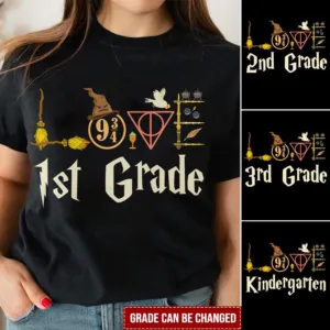 Love Harry Potter 1st grade shirt, 2nd grade shirt, custom shirt