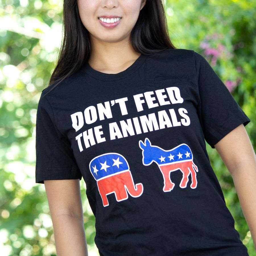 Don't feed the animals Trump and Biden shirt