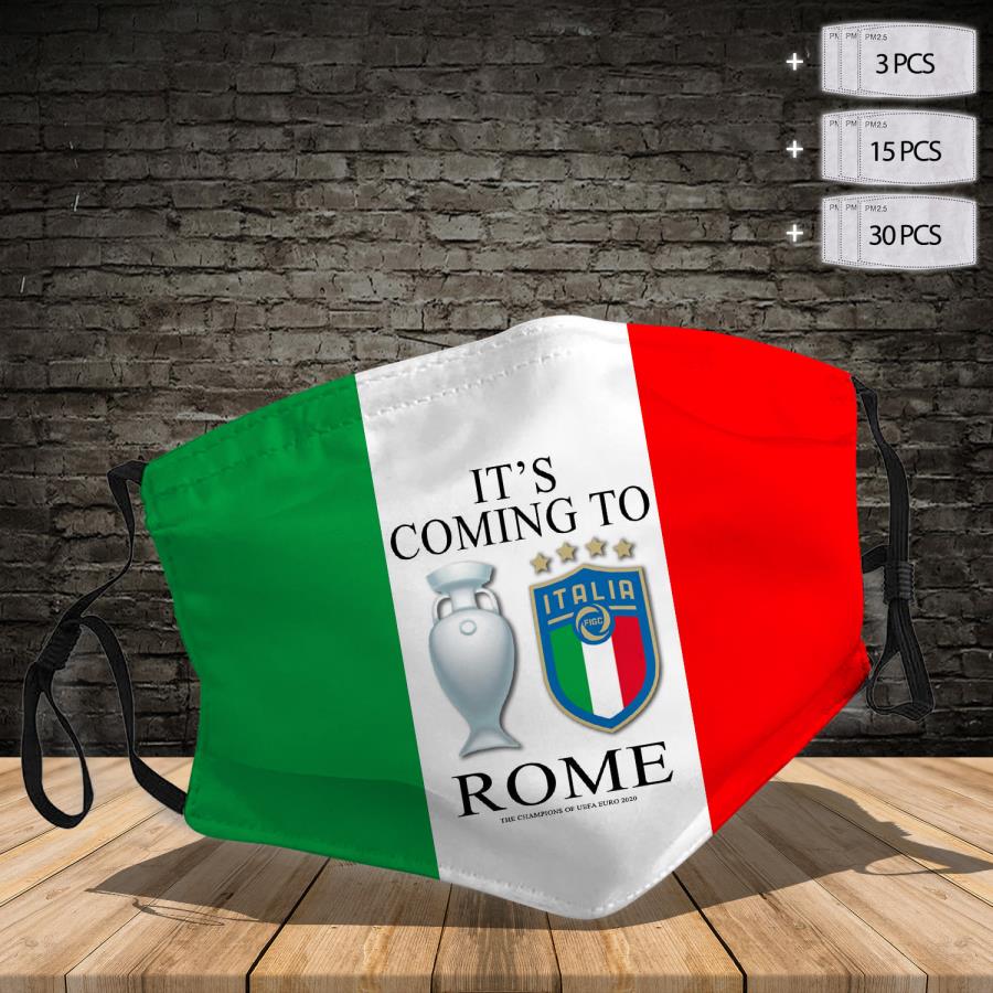 It's coming to champion cup Italia Rome face mask