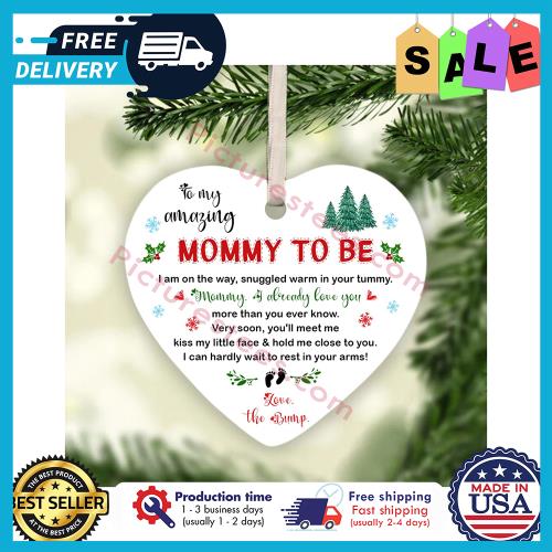 To my amazing mommy to be love the bump christmas ornament unisex, hoodie, sweatshirt