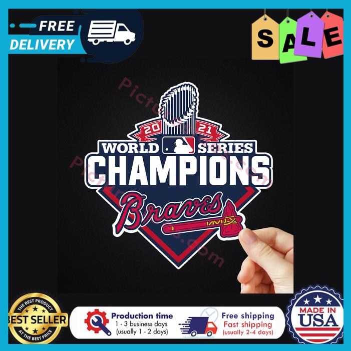 Awesome nFL 2021 world series champions braves sticker
