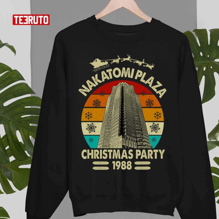 Original funny Nakatomi Plaza Christmas Party 1988 Holiday Sweatshirt Original funny Nakatomi Plaza Christmas Party 1988 Holiday Sweatshirt