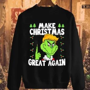 Original funny Trump 2024 Make Christmas Great Again Ugly Sweatshirt