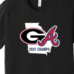 2021 Champions UGA Bulldogs Braves Shirt Celebration NCAA T