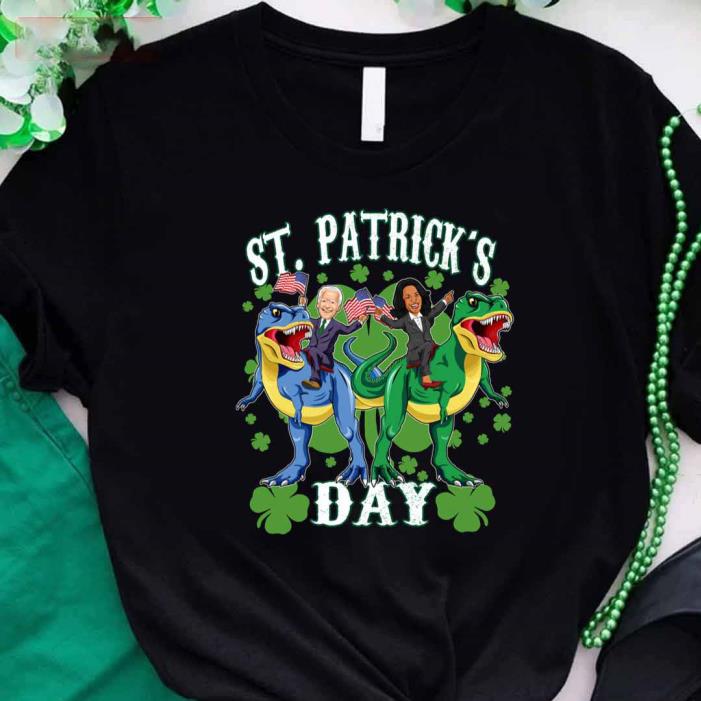 Biden Harris T-Rex St Patrick's Day 2022 -Shirt