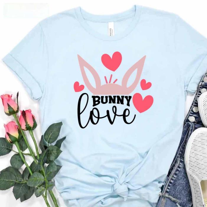 Happy Easter Day Bunny Love  -Shirt