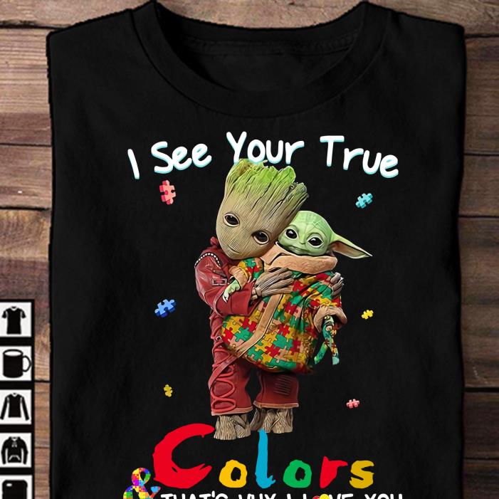 Baby Yoda Hug Dallas Cowboys Autism Rockin To A Different Tune Shirt