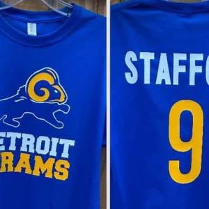 Get Detroit Rams Stafford 9 LA Shirt For Free Shipping • Podxmas