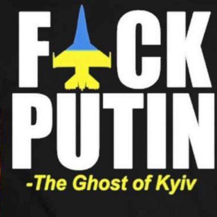 Fuck Putin The Ghost of kyiv Airplane Ukaine shirt