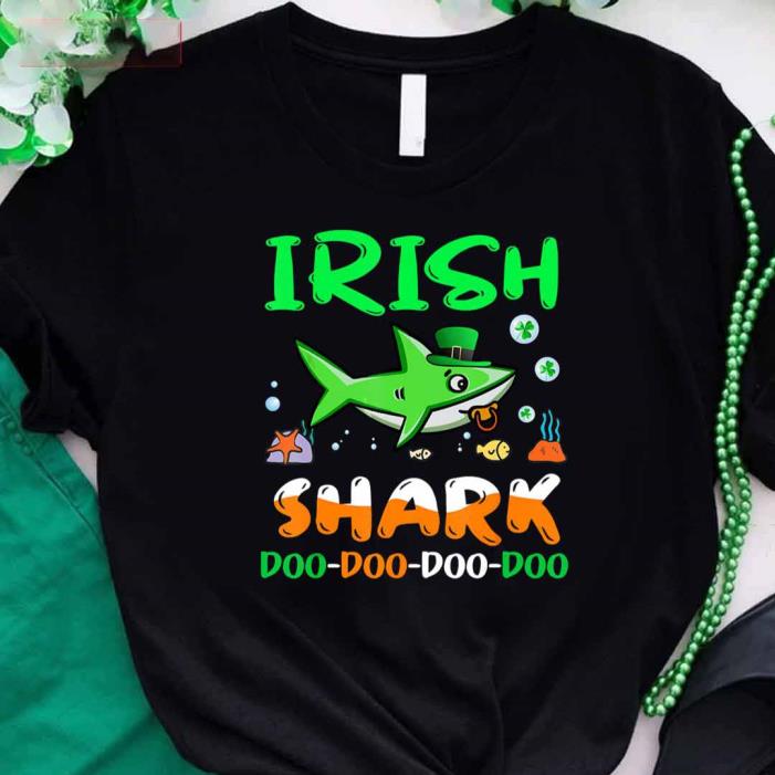 Saint Patricks Day Irish Shark Doo Doo Doo -Shirt
