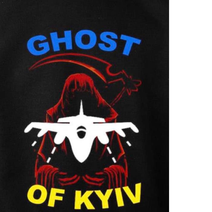 ghost of kyiv airplane shirt