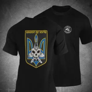 Ghost of kyiv F.U.B.A.R Airplane Coat Arms Ukraine Shirt
