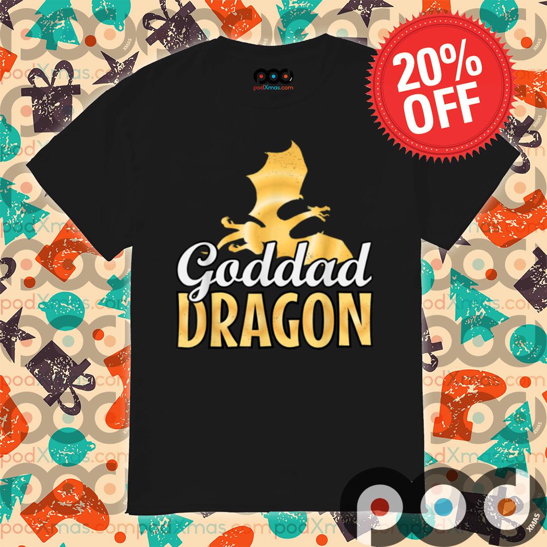 Goddad Dragon Lover Father’s Day Shirt shirt PODxmas den
