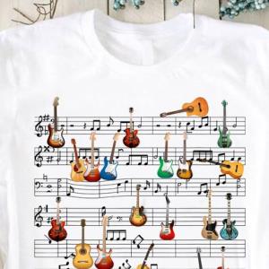 Guitar Sheet Music Funny T-s unisex, hoodie, sweatshirt