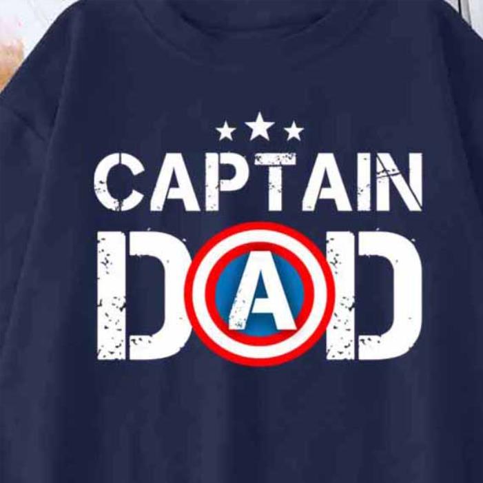 Happy Father’s Day Captain Dad Superhero For Father’s Day-Shirt