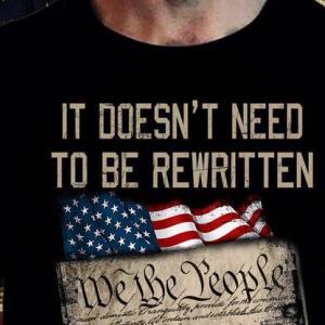 It doesn't need to be rewritten It needs to be reread we the people American Veteran s unisex, hoodie, sweatshirt
