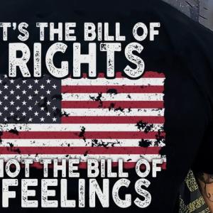 It's the bill of Rights not the bill of feelings American Veteran back shirt for men unisex, hoodie, sweatshirt