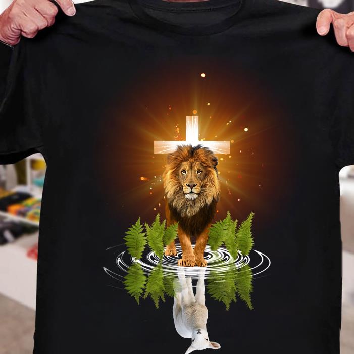 Lion and Sheep Thank God Love Jesus shirt