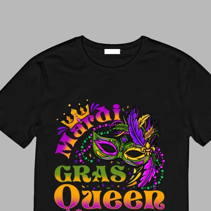 Mardi Gras Mardi Gras Queen Mask Shirt