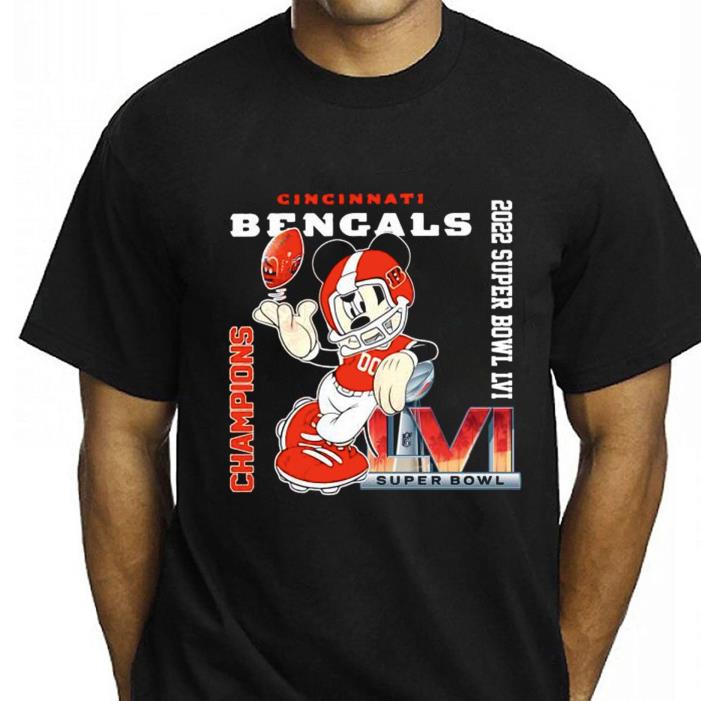 Cincinnati Bengals Mickey Super Bowl Champion T-Shirt