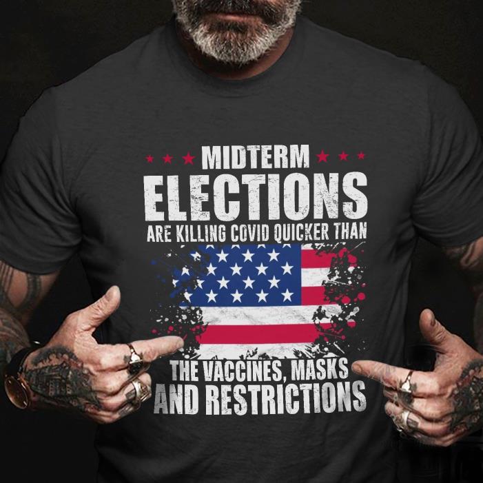 MIDTERM ELECTIONS THE VAVVINES,MASKS AND RESTRICTIONS-Shirt MIDTERM ELECTIONS THE VAVVINES,MASKS AND RESTRICTIONS-Shirt