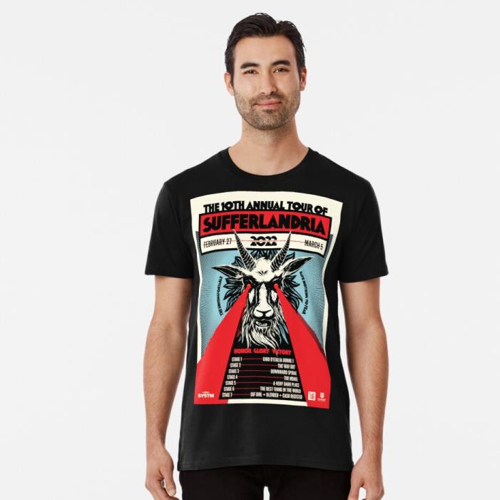 Official Poster of the 2022 Tour of Sufferlandria -Shirt