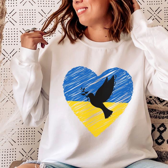 Peace For Ukraine Heat Dove Shirt