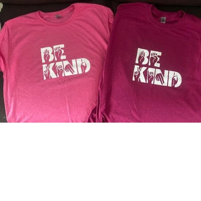 Pink Day Be Kind Sign language Shirt