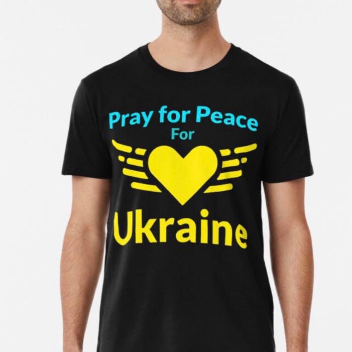 Pray For Peace For Ukraine Wings Heart Support Shirt