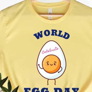 Celebrate World Egg Day Egg Waving -Shirt